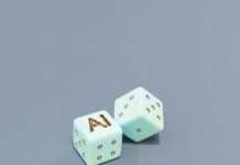 AI 기반 건강 관리, 개인 맞춤형 시대를 연다 Two dice with ai letters and dots
