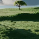 “마음 챙김 명상, 바쁜 일상 속 새로운 건강 트렌드로 떠오르다” A single tree on a vibrant green rolling hill.